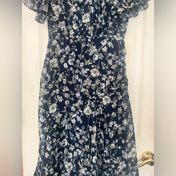 ASTR flutter sleeve flowy asymmetrical Dress revolve Anthropologie medium boho - Picture 6 of 10